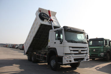 Levantamento resistente branco da capacidade LHD HYVA do caminhão basculante 40T 20M3 de Sinotruk Howo7 da cor
