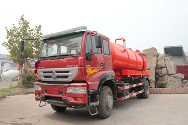 O caminhão da sução da água de esgoto de Sinotruk SWZ 4×2 266 cavalos-força que carregam 16 toneladas 6 roda
