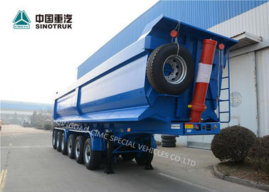 Eixos de grande resistência do caminhão e do reboque 6 do aço CIMC semi 120 toneladas no azul