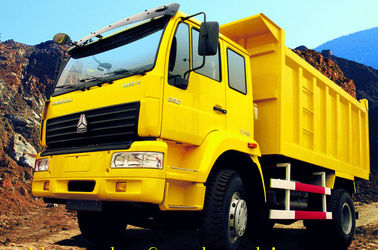 Volume amarelo do caminhão basculante 6x4 7-15m3 da cor SINOTRUK SWZ e capacidade de carga de 20 toneladas
