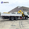 Sinotruk HOWO 6x4 400HP caminhão de carga com caminhão de guindaste de 10 toneladas China fábrica