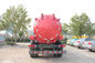 capacidade do tanque do caminhão 10M3 da sução da água de esgoto de 4x2 Sinotruk Howo7 na cor vermelha