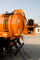 Caminhão da sução da água de esgoto de Sinotruk de 6 rodas 266 cavalos-força uma cama com o tanque da laranja de 10 CBM