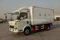 10T iluminam o caminhão durável 4x2 da caixa do congelador do dever para o transporte da carne e do leite