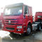 O caminhão vermelho RHD 10 do trator do reboque/prima de SINOTRUK HOWO roda 371 HP ZZ4257S3241W