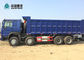 Caminhão de caminhão basculante de levantamento dianteiro do pneumático HOWO do caminhão 8x4 12 da carga 371HP pesada do Euro 2