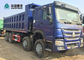 Caminhão de caminhão basculante de levantamento dianteiro do pneumático HOWO do caminhão 8x4 12 da carga 371HP pesada do Euro 2