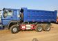 Caminhão basculante pesado do poder de cavalo de Sinotruk 6x4 371 25 toneladas de longa vida azul da cor