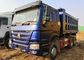 Caminhão basculante pesado do poder de cavalo de Sinotruk 6x4 371 25 toneladas de longa vida azul da cor