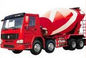 cor branca vermelha CCC de 20-60 toneladas do caminhão do misturador concreto de 16cbm 8x4 Sinotruk HOWO passada