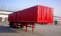 Da carga útil máxima de 40 toneladas resistente de Aço Caixa Van Reboque dos reboques dos eixos do vermelho 3 reboques resistentes semi semi
