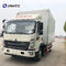 Transporte Van Container Cargo Box Truck do dever 4x2 da luz de HOWO