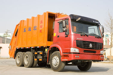 caminhão de aço do compressor do lixo da segurança 6X4 com grande capacidade de carga 16m3