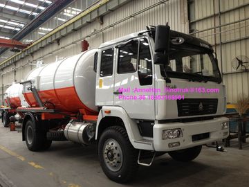 Caminhões do desperdício líquido do caminhão 8-12CBM 4X2 da coleção da água de esgoto da empresa do saneamento de Sinotruk