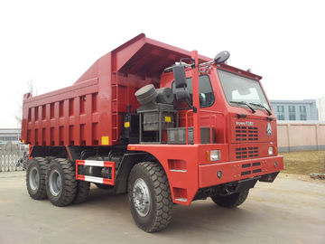 Mineração de 60 toneladas do caminhão basculante resistente vermelho do caminhão basculante de Sinotruk 6x4 Rc com chassi de Hova