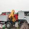 Novo caminhão de carga Sinotruk Howo 10 toneladas guindaste dobrável 12 rodas 400 hp para venda