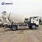 Novo caminhão HOWO Mini Mixer de concreto com cor branca 4X2 4cbm 6 rodas de alta qualidade