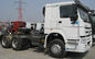 25 toneladas de caminhão branco Wd615.47 do trator de Howo Sinotruk 6x4 com resistência alta da colisão