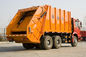 caminhão de aço do compressor do lixo da segurança 6X4 com grande capacidade de carga 16m3