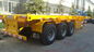 Reboque de 40 toneladas amarelo da entrega do recipiente 1X40 ou 2X20 para a multi finalidade
