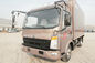 Caminhões comerciais do dever da luz 4610*2310*2115, carga Van Box Truck de 6 rodas