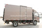Caminhões comerciais do dever da luz 4610*2310*2115, carga Van Box Truck de 6 rodas