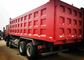 o caminhão basculante resistente de 8×4 371HP 32 toneladas carrega a cor amarela vermelha branca da caixa da descarga 30CBM