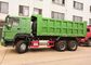 Caminhões de caminhão basculante verdes da mineração da descarga/aço caminhão basculante pesado - estrutura quadro