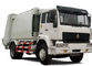 Volume branco do caminhão SINOTRUK HOWO 4x2 6000L do compressor do lixo da cor 12m3