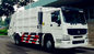 Volume branco do caminhão SINOTRUK HOWO 4x2 6000L do compressor do lixo da cor 12m3