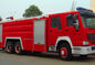 Veículos de socorro vermelhos e brancos do fogo do carro de bombeiros SINOTRUK HOWO 6x4 12m3 do salvamento do sapador-bombeiro