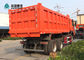 caminhão basculante sem câmara de ar de Sinotruk Howo 6x4 do pneumático de 20CBM 13R22.5 para Gana na laranja