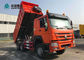 caminhão basculante sem câmara de ar de Sinotruk Howo 6x4 do pneumático de 20CBM 13R22.5 para Gana na laranja