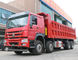 Caminhão basculante resistente conservado em estoque de Howo 371hp 8x4 para a promoção na cor vermelha