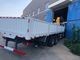 O caminhão de 20 toneladas de Sinotruk Howo 8x4 montou o crescimento reto do guindaste