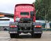 Sinotruk vermelho Howo 6x4 semi principal - caminhão 10 Wheeler Trator Truck do motor