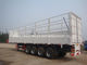 De três eixos de Axle Fence Cargo Trailer Tri dos rebanhos animais do Sidewall caminhão de reboque semi