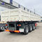 3 4 de Axle Side Wall Fence Cargo caminhão basculante lateral hidráulico do reboque 40T 60T semi