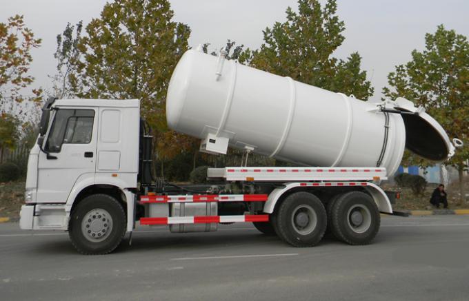 Caminhão com tempo - bomba da sução da água de esgoto de 20CBM LHD 336HP de vácuo de salvamento